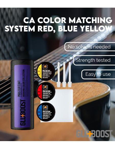 Ca Color Matching System Red, Blue Yellow GluBoost | Maderas Barber