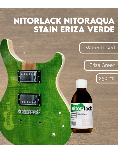 Colorant à base d'eau Nitorlack modèle Nitoraqua couleur eriza vert