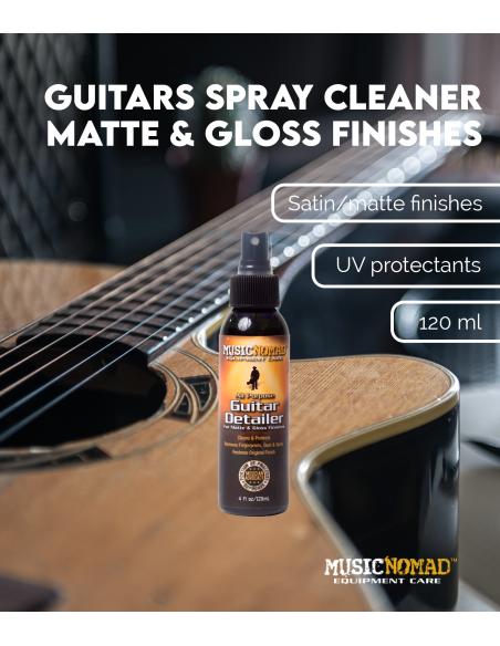 Limpiador en spray para guitarras acabado mate/brillo | Maderas Barber