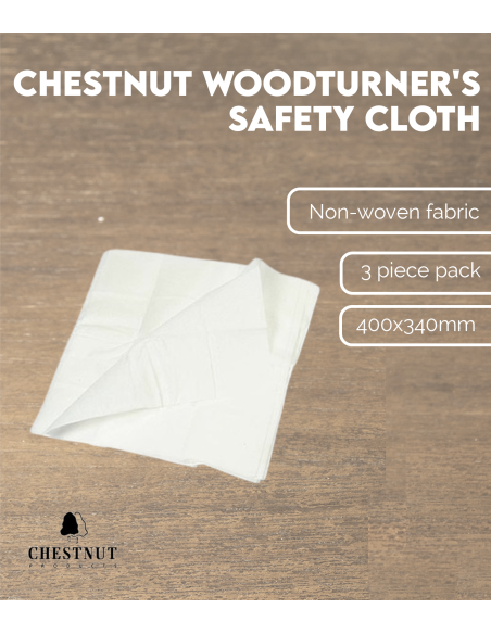 3 Chiffons "Safety Cloth" Chestnut (400x340mm)