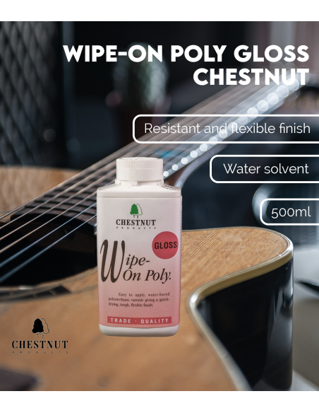Vernis Wipe-On Poly 500ml Brillant Chestnut | Maderas Barber
