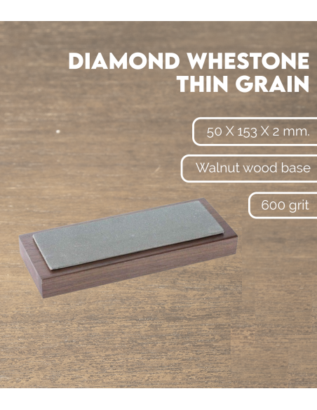 Diamond Whestone Thin Grain 150x50 | Maderas Barber