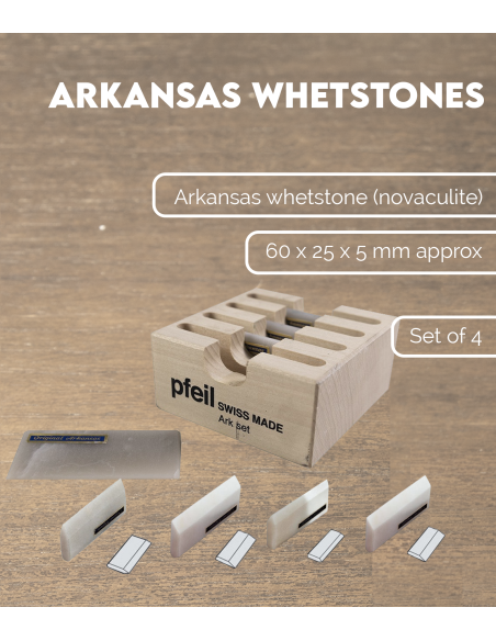 Arkansas Whetstones, set of 4 | Maderas Barber