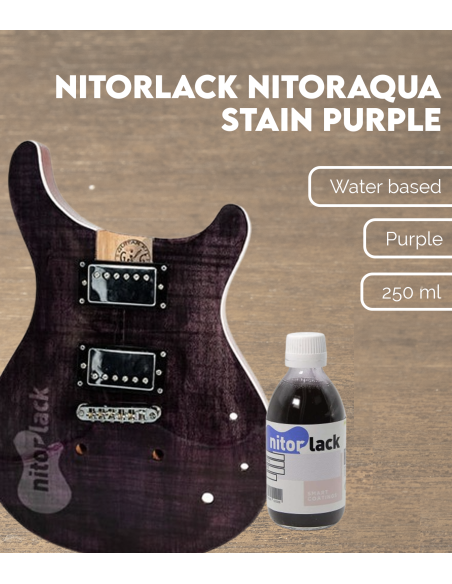Colorant à base d'eau Nitorlack modèle Nitoraqua couleur pourpre