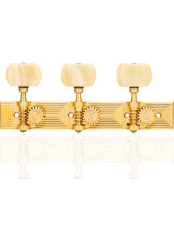 Aparicio Classical Guitar Machine Head Cuenca Model 24K Gold/Ivory
