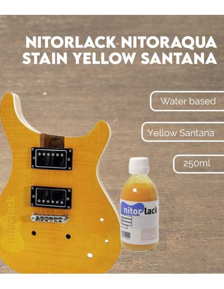 Nitorlack NitorAqua Stain Yellow Santana | Maderas Barber