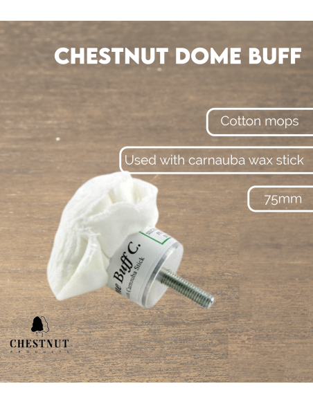 Dome Buff 75mm Chestnut