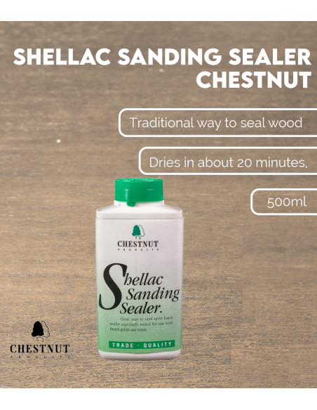Shellac Sanding Sealer 500ml Chestnut | Maderas Barber