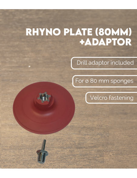 Assiette Rhyno (80 mm) + Adaptateur