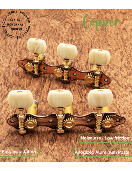 Meccanica Aparicio chitarra classica Modelo Murcia Cobre/Marfil | Maderas Barber