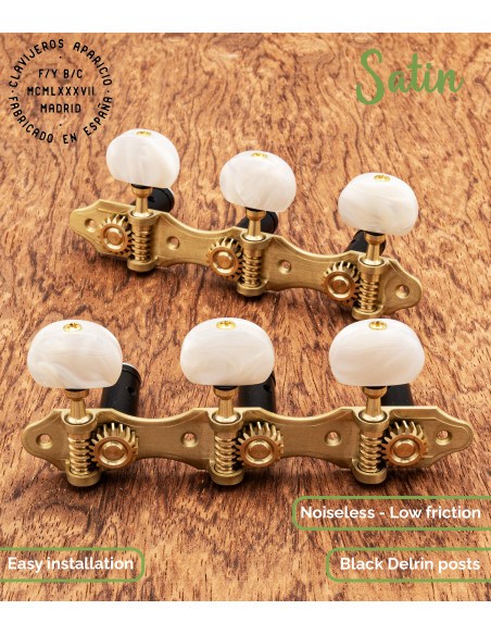 Mécanique Aparicio Guitare Classique Modèle Murcia Satin/Nacré | Maderas Barber