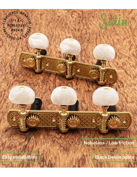Mechanik Aparicio Konzertgitarre Modelo Cáceres Satinado/Nácar | Maderas Barber