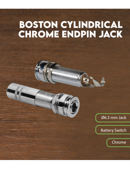Características Conector Cilíndrico Jack Cromo Boston