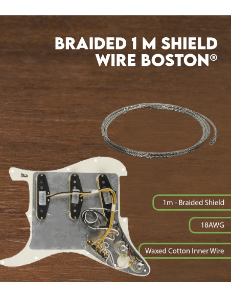Câble tressé blindé 1 m Boston®