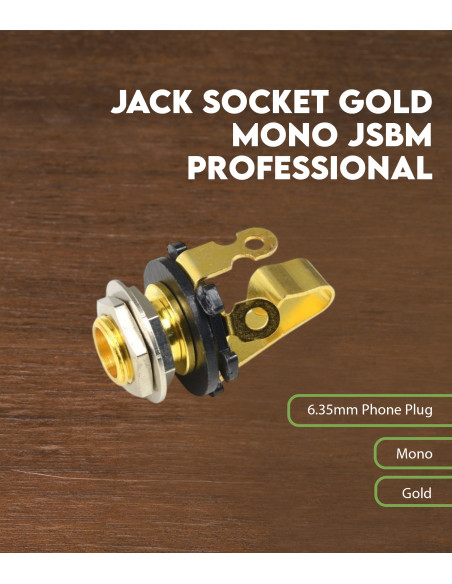 Características Hembra de Jack Mono JSBM dorada profesional