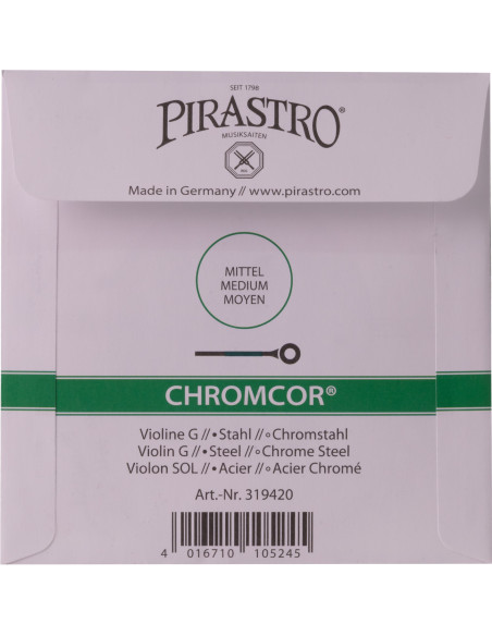 Pirastro Chromcor Violin String Set | Maderas Barber