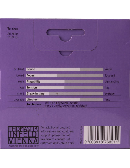Set de Saiten Thomastik-Infeld Alphayue para Viola | Maderas Barber