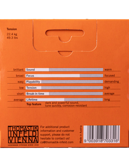Set de Saiten Thomastik-Infeld Alphayue para Violín | Maderas Barber