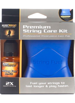 Kit de nettoyage de cordes avec lubrifiant, chiffon et recharge