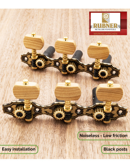 Mécanique Rubner Luxury 150-340a-KB pour Guitare Classique | Maderas Barber
