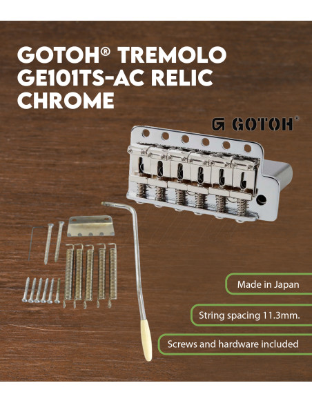 Trémolo Gotoh® Chrome GE101TS-AC