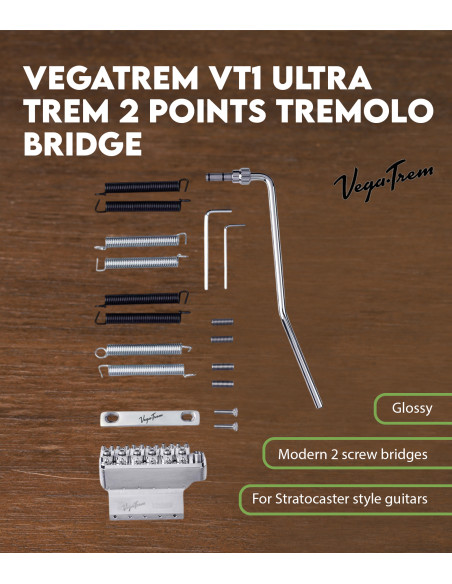 Vega-Trem VT1 Ultra Trem 2 points Tremolo Bridge