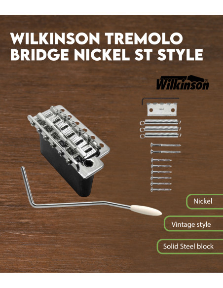 Chevalet Trémolo Wilkinson Nickel Modèle ST