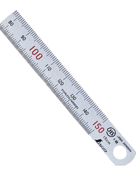 Règle en Acier Inoxydable Hosco 150mm| Maderas Barber