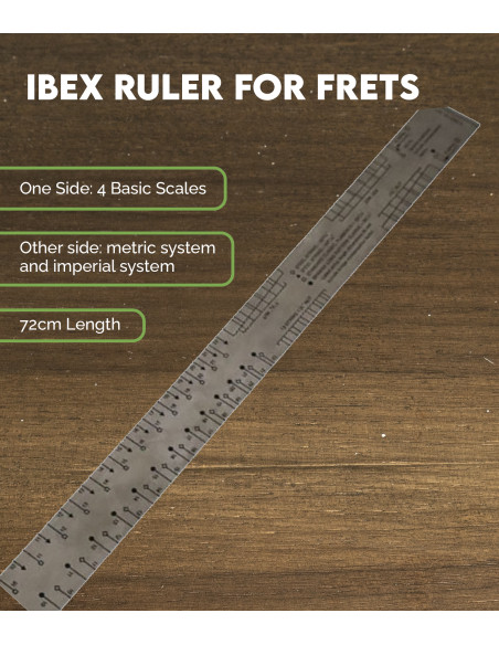 Regla para trastes IBEX |  Herramientas para Luthier