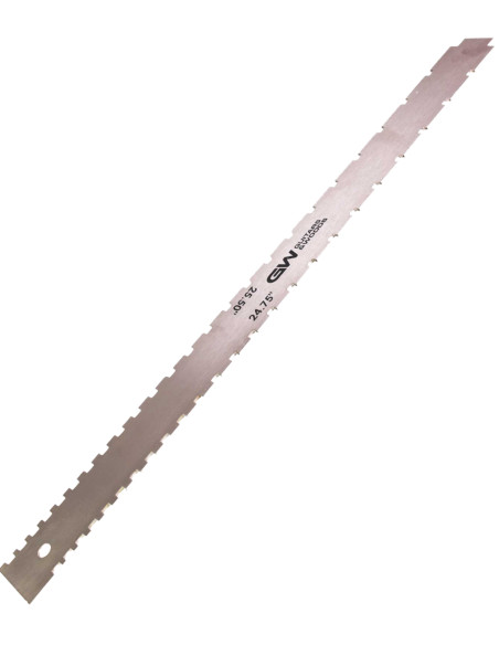 Regla Dentada para Detectar Curvatura del Mango 25.5" y 24.75"