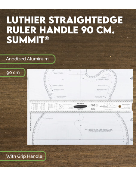 Características Regla Luthier con Mango 90 cm SUMMIT®