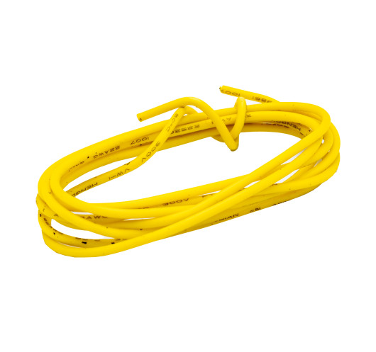 22AWG Yellow 1m Single Core Hookup Wire | Maderas Barber