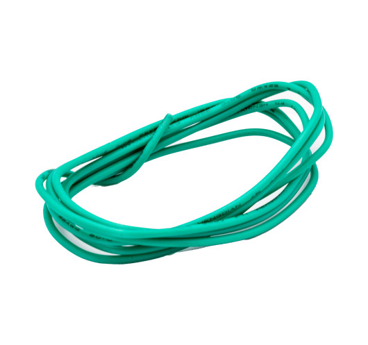 Cable De Conexión Rígido 22AWG 1m. Verde
