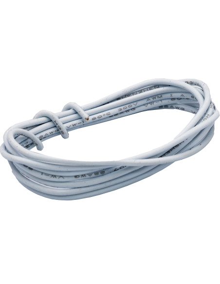 Cable De Conexión Rígido 22AWG 1m. Blanco