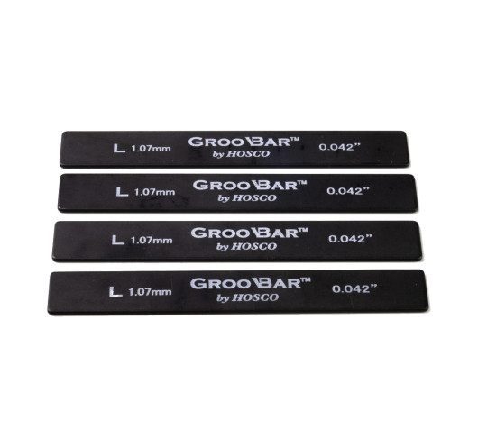 Set 4 Topes Groobar™ para Ranurado de Cejuelas Hosco