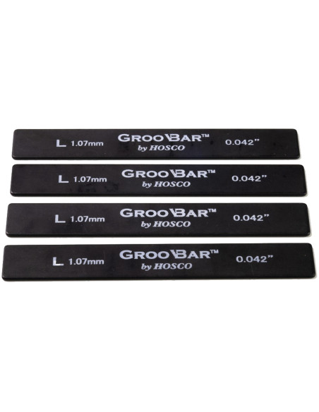 Set 4 Topes Groobar™ para Ranurado de Cejuelas Hosco