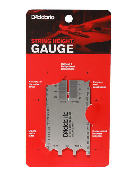 Regla / Calibre Acción guitarra D'Addario