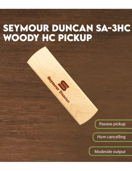 Características Pastilla Seymour Duncan SA-3HC Woody HC