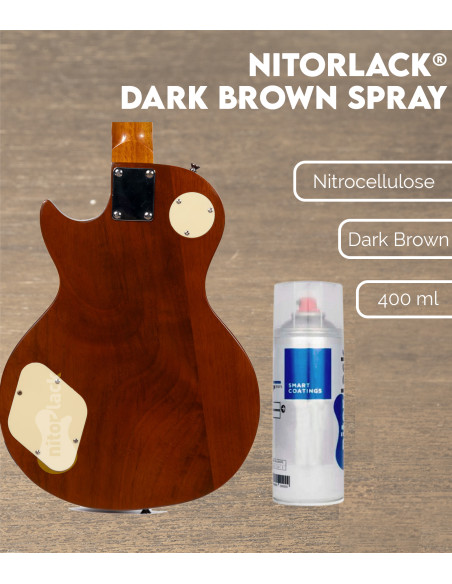 Laque Nitrocellulosique Nitorlack® Dark Brown Spray | Maderas Barber