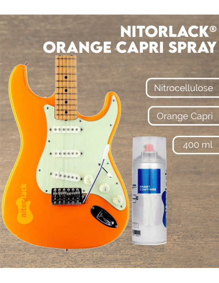 Nitorlack® Capri Orange Nitrocellulose Lacquer Spray | Maderas Barber