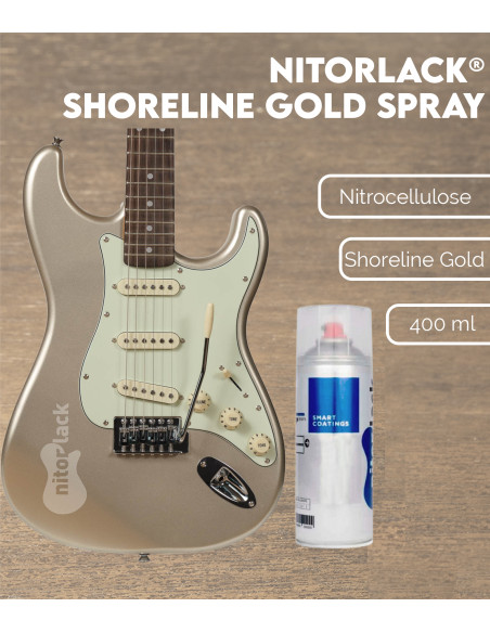 Laca Nitrocelulosa Nitorlack® Shoreline Gold Spray | Maderas Barber