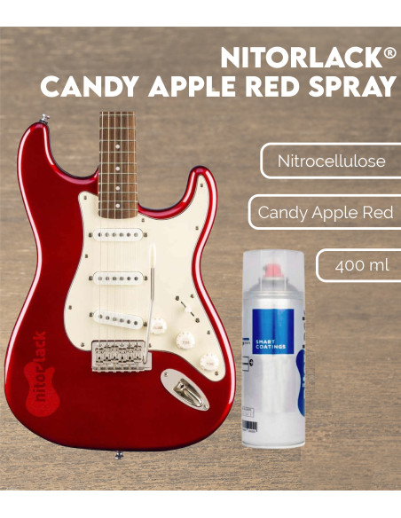 Laca Nitrocelulosa Nitorlack® Candy Apple Red Spray | Maderas Barber