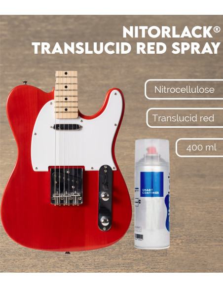 Nitorlack® Trans Red Nitrocellulose Lacquer Spray | Maderas Barber