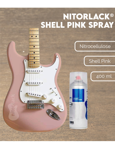 Nitorlack® Shell Pink Nitrocellulose Lacquer Spray | Maderas Barber