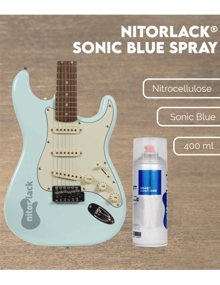 Laca Nitrocelulosa Nitorlack® Sonic Blue Spray | Maderas Barber