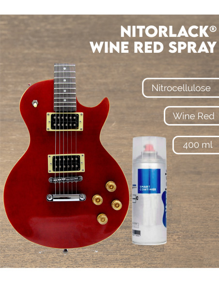 Laca Nitrocelulosa Nitorlack® Wine Red Spray | Maderas Barber