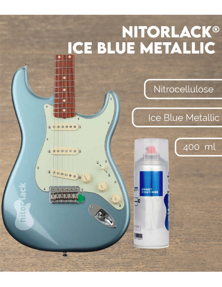 Laque Nitrocellulosique Nitorlack® Ice Blue Metallic Spray | Maderas Barber