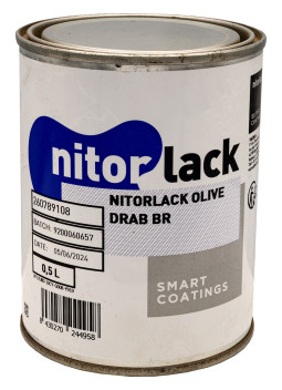 Laca Nitrocelulosa Nitorlack® Verde Oliva 0.5l.