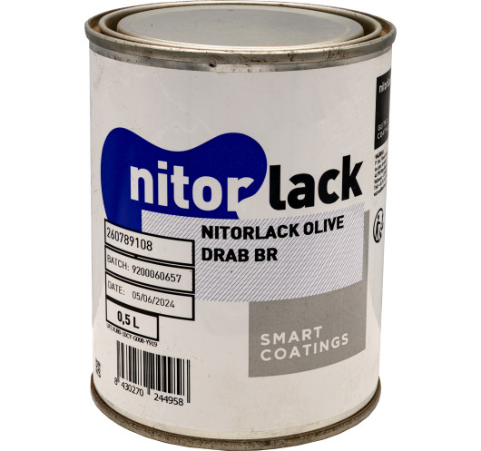 Laca Nitrocelulosa Nitorlack® Verde Oliva 0.5l.