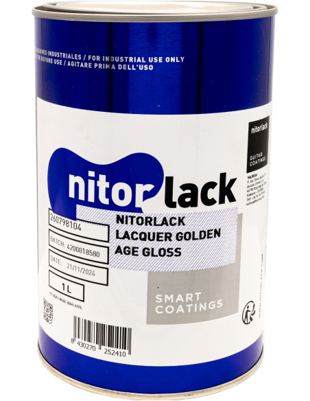 Laca Nitrocelulosa Nitorlack® Época Dorada 1l.
